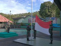 Kodim 1301/Sangihe Gelar Upacara Bendera Tujuh Belasan 2023