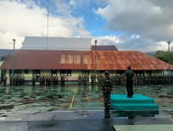 Kodim 1301/Sangihe Gelar Upacara Bendera Hari Senin 29 Desember 2024