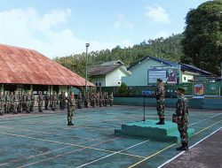 Kodim 1301/Sangihe Gelar Upacara Bendera Hari Senin 26 Februari 2024.