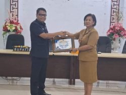 Kadinkesda Kabupaten Kepulauan Sangihe dr. Handry Pasandaran Terima Penghargaan Ombusdman