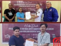 KPU Sangihe Terima Penyampaian Laporan Penerimaan Sumbangan Dana Kampanye Pasangan Calon,Peserta Pemilihan Bupati dan Wakil Bupati Kepulauan Sangihe Tahun 2024