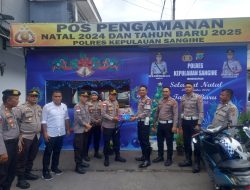 Kapolres Sangihe Inspeksi Kesiapan Pos Pengaman Natal Dan Tahun Baru 2025