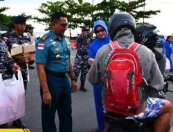 Jelang Idul Fitri 1446 H, Pangkalan TNI AL Tahuna Berbagi Kebahagian Di Bulan Suci Ramadhan