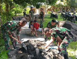 Pembuatan Batu Bata Program RTLH Koramil 1301-08 /Tabukan Tengah