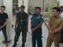 Dandim1301/Sangihe Hadiri Kegiatan Operasi Pasar dan Kunjungan di Beberapa Gudang Logistik